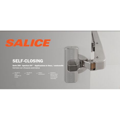 SALICE Cerniera per Anta Lunga Mobili CONTROCOLLO CHIUSURA AUTOMATICA C2ABN99AC 94o