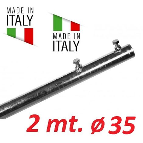 Palo Singolo Antenna 2 Metri Spessore 1 Mm Tv Wifi Diametro   35 Made In Italy   35 MM