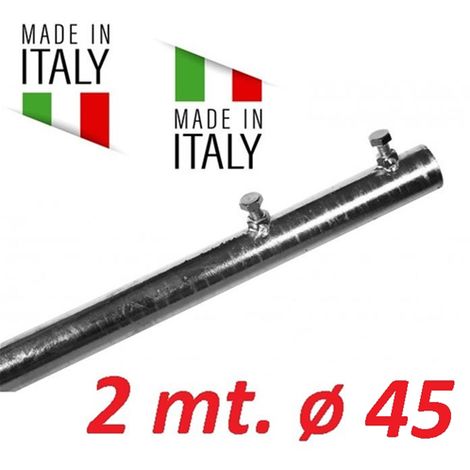 Palo Singolo Antenna 2 Metri Spessore 1 Mm Tv Wifi Diametro   45 Made In Italy   45 MM