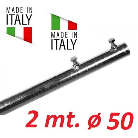 Palo Singolo Antenna 2 Metri Spessore 1 Mm Tv Wifi Diametro 50 Made In Italy 50 MM