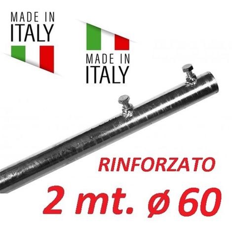 Palo Singolo Rinforzato Antenna 2 Metri 60 Made In Italy Tv Wifi