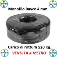Monofilo 1 Metro Bayco 4 Mm Tirante Antenne Tralicci Bayer Indistruttibile