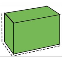 BP in PE Asciugamano Copertura Rettangolare 100x110x220 cm.