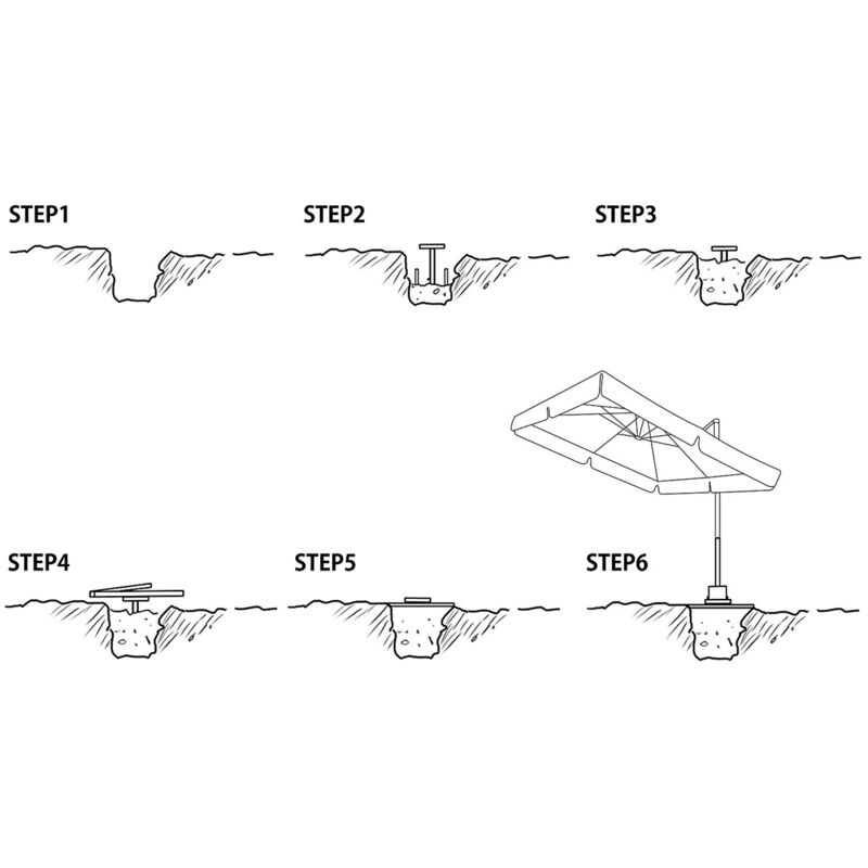 Bodenplatte ampelschirm Clearance