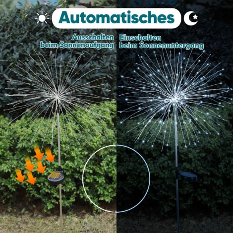 Solar-Gartenlichter – 6 Stück Mit 150 LEDs & 8 Modi Für Terrasse & Balkon