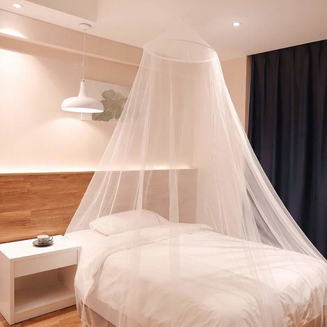 Bett Rund Mückennetz Betthimmel Fliegennetz Mückennetz Mücken Schutz Bettvorhang 