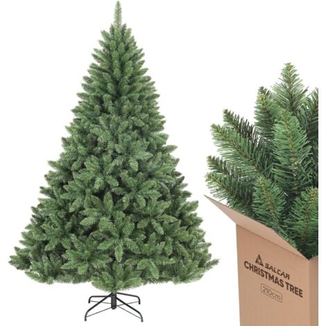 SALCAR Künstlicher Weihnachtsbaum 150 Cm Slim - PE Nadeln Zartgrün Platzsparend