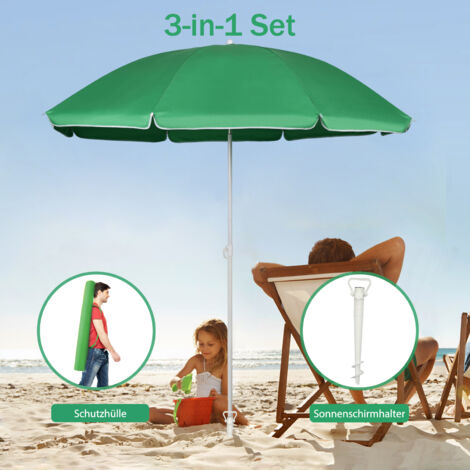 4smile Sonnenschirm Sunnyjoy 160 Cm - Balkonschirm Mit Knickfunktion UV50+