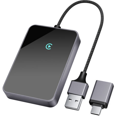 Salcar Wireless CarPlay Adapter für iPhone Dualband 5.8 GHz, ohne Verzögerung Adapter, Kompatibel mit iPhone 6 & iOS 10+ (1/5)