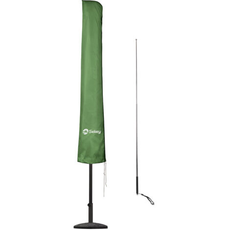 Sekey Sonnenschirm Schutzhülle für Ø350 cm oder 300×200 cm Schirm, wasserdicht, Polyester, Mintgrün