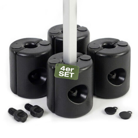 Sekey Pavillonstandfüße 4er Set Gewichte für Pavillon bis 64 kg Belastung Stabilitätsfüße für Gartenpavillon