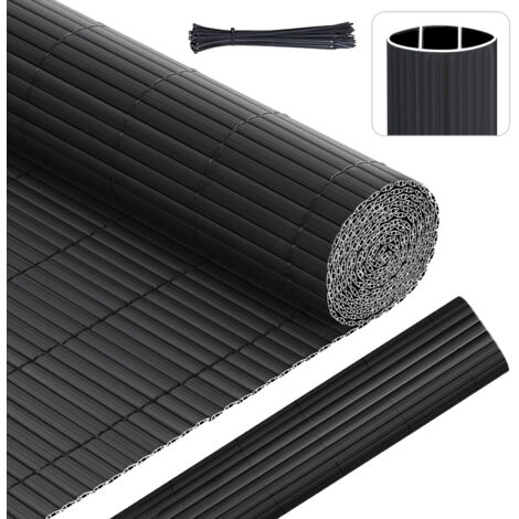 PVC Sichtschutzmatte Balkon Sichtschutz Wasserdicht Windschutz Balkonabdeckung, 90x300 cm