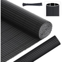 PVC Sichtschutzmatte Balkon Sichtschutz Wasserdicht Windschutz Balkonabdeckung, 100x300 cm