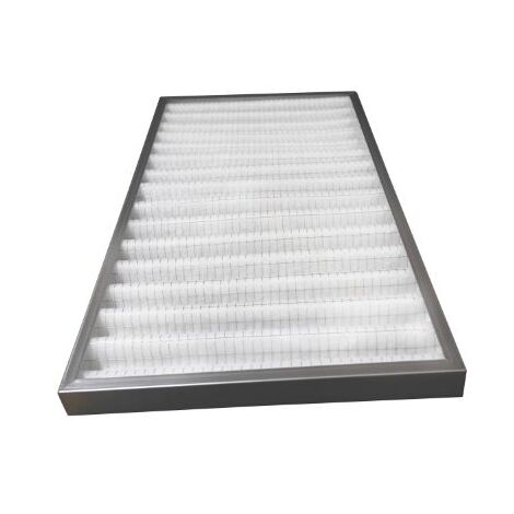 Filtre F7 mini-plis cadre galva - paisseur : 48 mm - dimensions : 525 X 370 MM