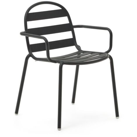 Lot de 4 chaises outdoor effet rotin en résine plastique Kave Home