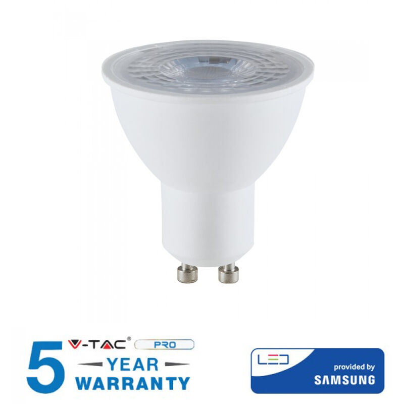 LAMPADINA LED GU 10 8W WATT V-TAC FARETTO SPOTLIGHT 38° GRADI  VT-291-Naturale