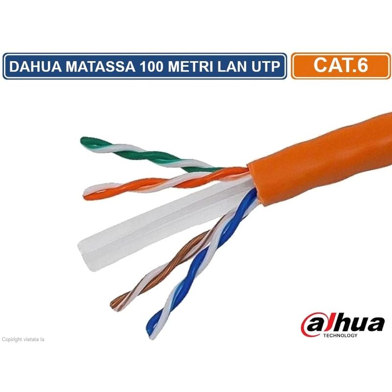 Cavo Lan Cat 6 di Rete Ethernet Prolunga 1 2 3 10 20 30 50 100 Metri  Internet