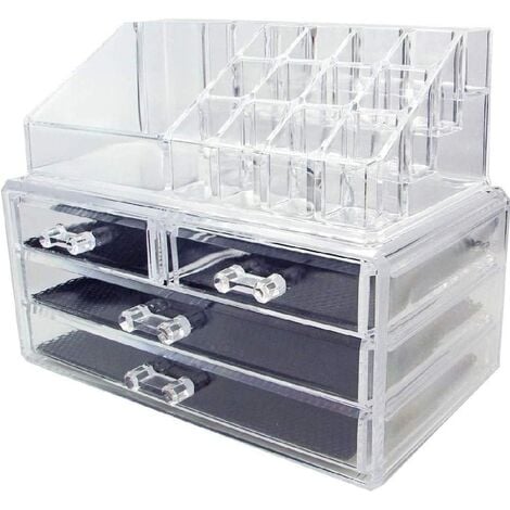 iDesign Portaposate cassetto, Organizer cassetti in plastica di medie  dimensioni, Separatori cassetti ideali per posate e