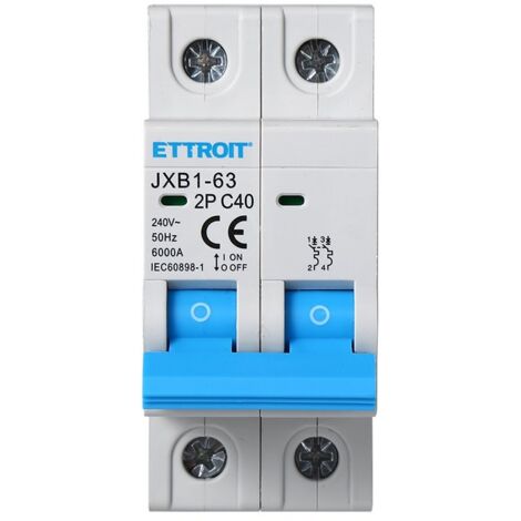 Interruttore Manuale 2P 40A | Per Quadri Elettrici | 50/60 Hz 400V | Commutatore Per Circuiti