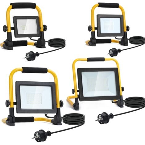 FARO A LED LUCE PER CANTIERE FARETTO LAMPADA LUCE DA LAVORO 10W