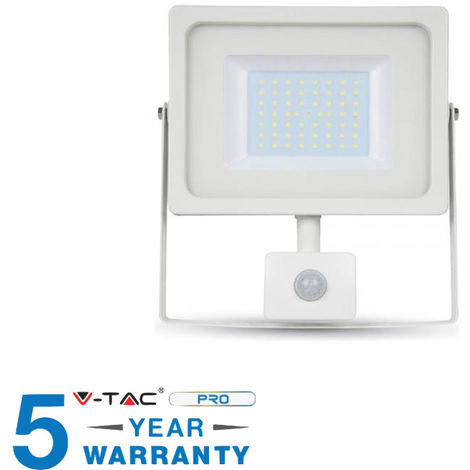 FARO LED 50 WATT FARETTO CON SENSORE CREPUSCOLARE FREDDO ESTERNO 50W 2  PEZZI AIGOSTAR - ILLUMINAZIONE