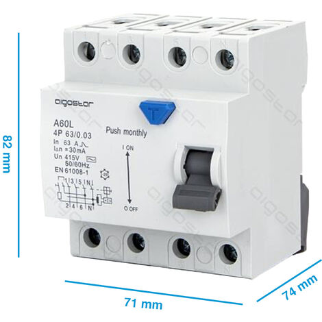 Interruttore Magnetotermico Differenziale 4P 25 ampere per