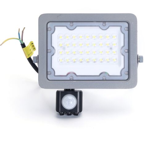 FARO LED FARETTO CON SENSORE CREPUSCOLARE 20W Fredda