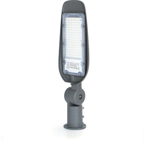 LAMPIONE STRADALE A LED LUCE ESTERNO IP65 FARO LAMPADA STRADALE 30W  6500K
