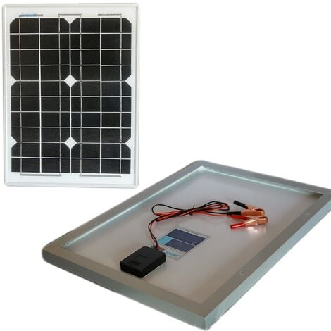 Pannello Solare Fotovoltaico 30W 12V Carica Batteria Auto Camper Nautica +  Ebook