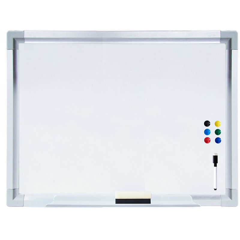 Dry Erase Tableau magnétique avec cadre en aluminium 70 x 50 cm 