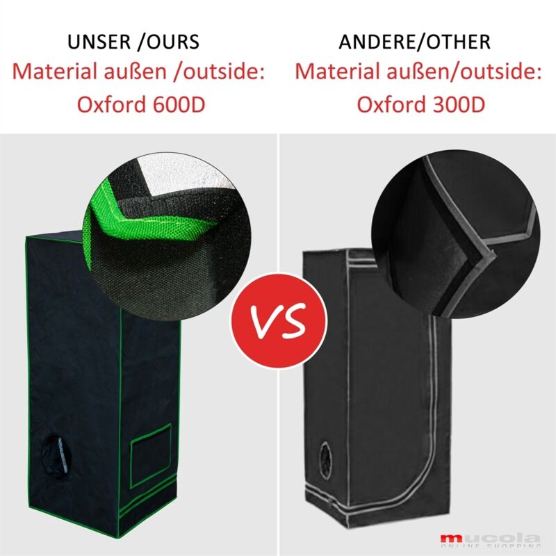 Lospitch Tente De Culture, Grow Box, Grow Tent Opaque Et