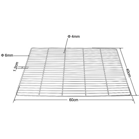 60CM gril en acier inoxydable grille carrée gril en fonte carrée BBQ grille carrée