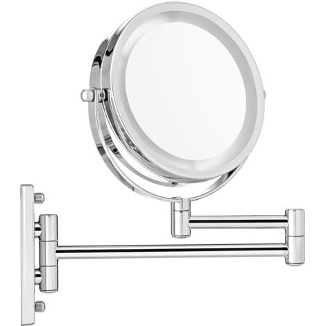 Blomus MODO Miroir cosmétique avec éclairage, grossissement x 5