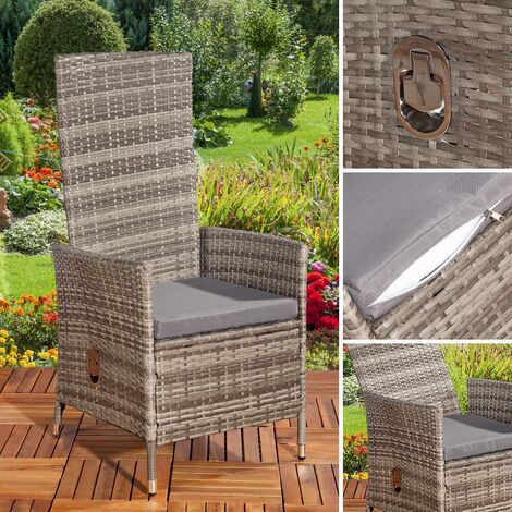 Fauteuil de jardin réglable 6er Meubles de jardin Polyrattan Sièges de balcon (1/5)