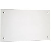 Mucola – Crédence de cuisine en verre de sécurité 90x50cm – Protection anti-éclaboussures – Résistant aux chocs et aux rayures – Kit de fixation inclus