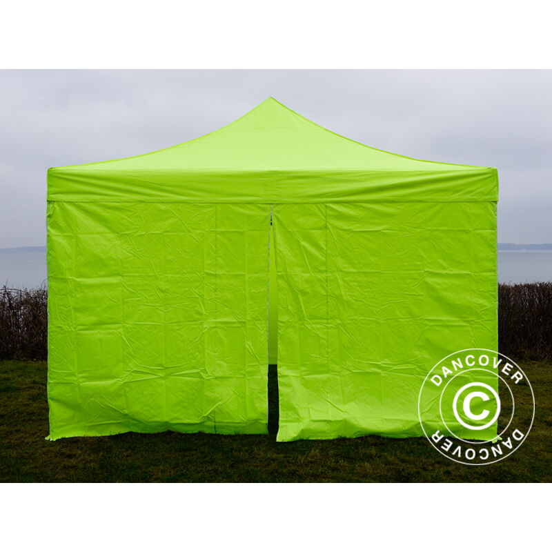 Tente / Barnum pliant, professionnel, résistant, de qualité, 2 m x 2 m  Couleur Vert Foncé