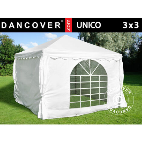 Tente de réception UNICO 3x3m, Blanc (1/5)