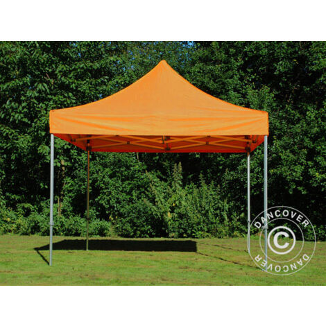Tente pliante Chapiteau pliable Tonnelle pliante Barnum pliant FleXtents PRO Steel 3x3m Orange (1/5)