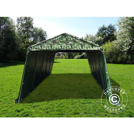 Tente abri Voiture garage PRO 3,3x6x2,4m PVC, Camouflage
