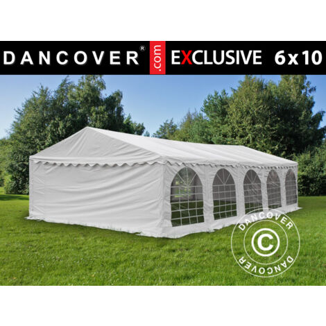 Tente de réception Exclusive 6x10m PVC 900, Blanc - Dancover (1/5)