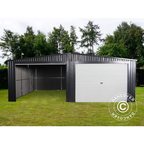 Garage métallique double 6,37x5,13x2,41m, 31,74m², ProShed®,