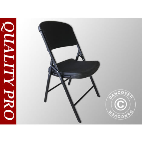 Chaise pliante 48x43x89cm, Noir, 24 pièces - Dancover (1/5)