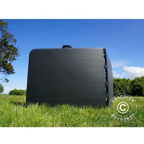 Table pliante 180x74x74cm, noir (1 pièce)
