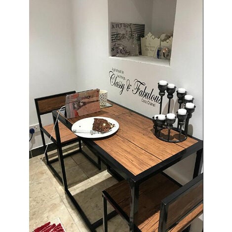 old metal kitchen table and chairs