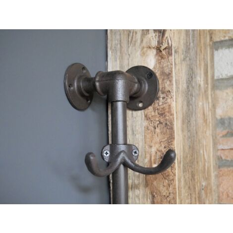 1 PC Decorative Wall Mounted Antique Metal Wall Hooks Vintage Wall Hook  Hanger Rustic Cast Iron Nautical Key Coat Hooks Rack
