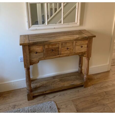 Large rustic deals console table