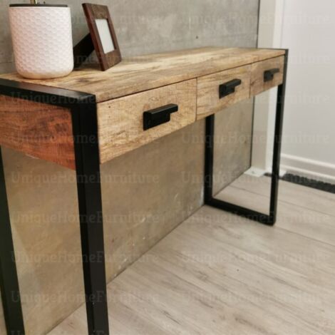 Industrial Console Table Vintage ...