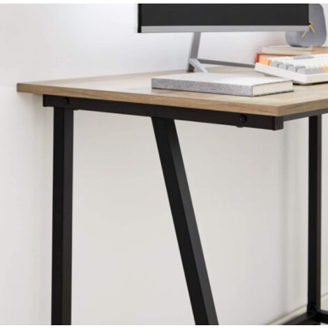 Rustic grey deals computer desk