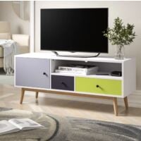 Homcom Tv Cabinet Stand Entertainment Center Media Furniture Unit