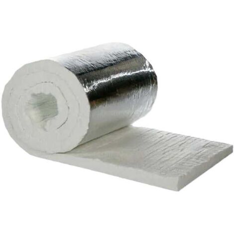Nappe réfractaire SuperWool Plus 1 face Alu - Ep 25 mm - Au mètre linéaire